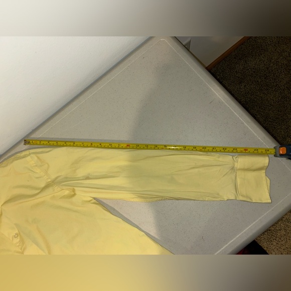 Express Fitted Yellow Button Up - Size S - Picture 7 of 8